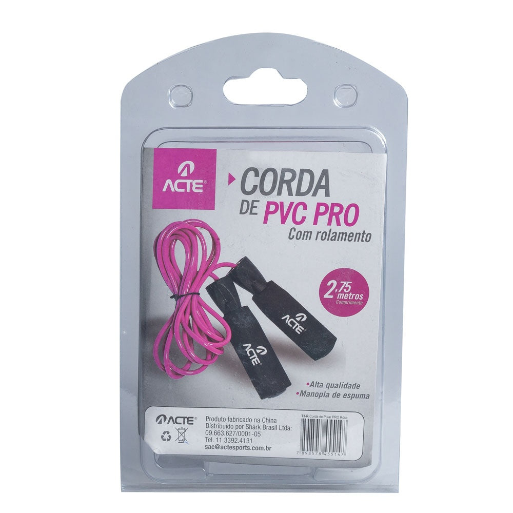 Corda Pular 2,75 m PVC Espuma T3-R Rosa Acte