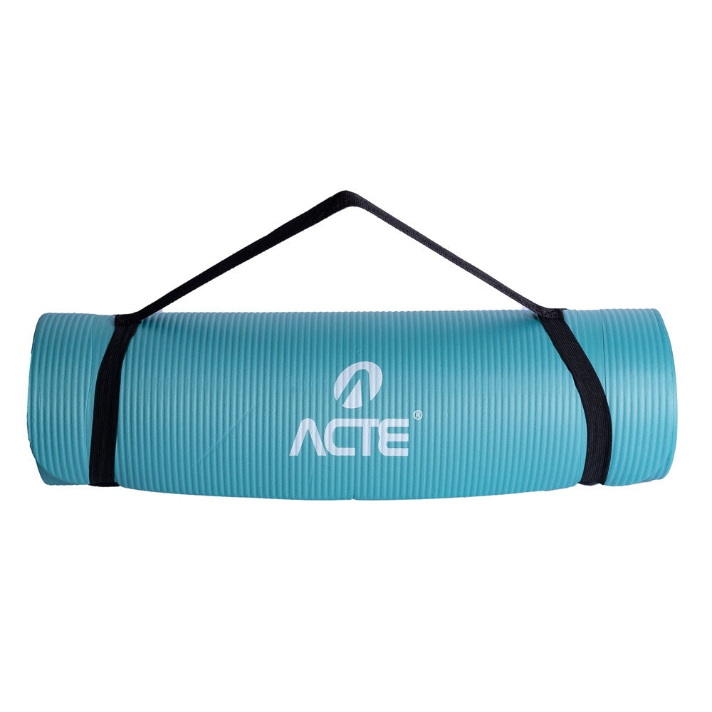 Tapete Comfort de Yoga Macio 1,80m T54, Funcional e Pilates , Azul - Acte