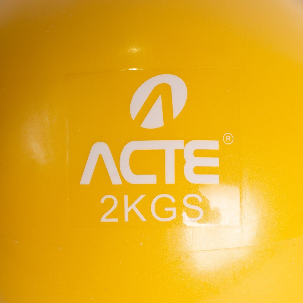 Par de Bolas Tonificadoras Amarelo 2Kg T56 Acte Sports