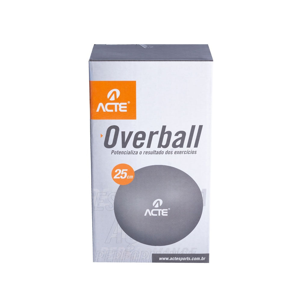 Overball 25 cm PVC Pilates Fisioterapia T72 Cinza Acte