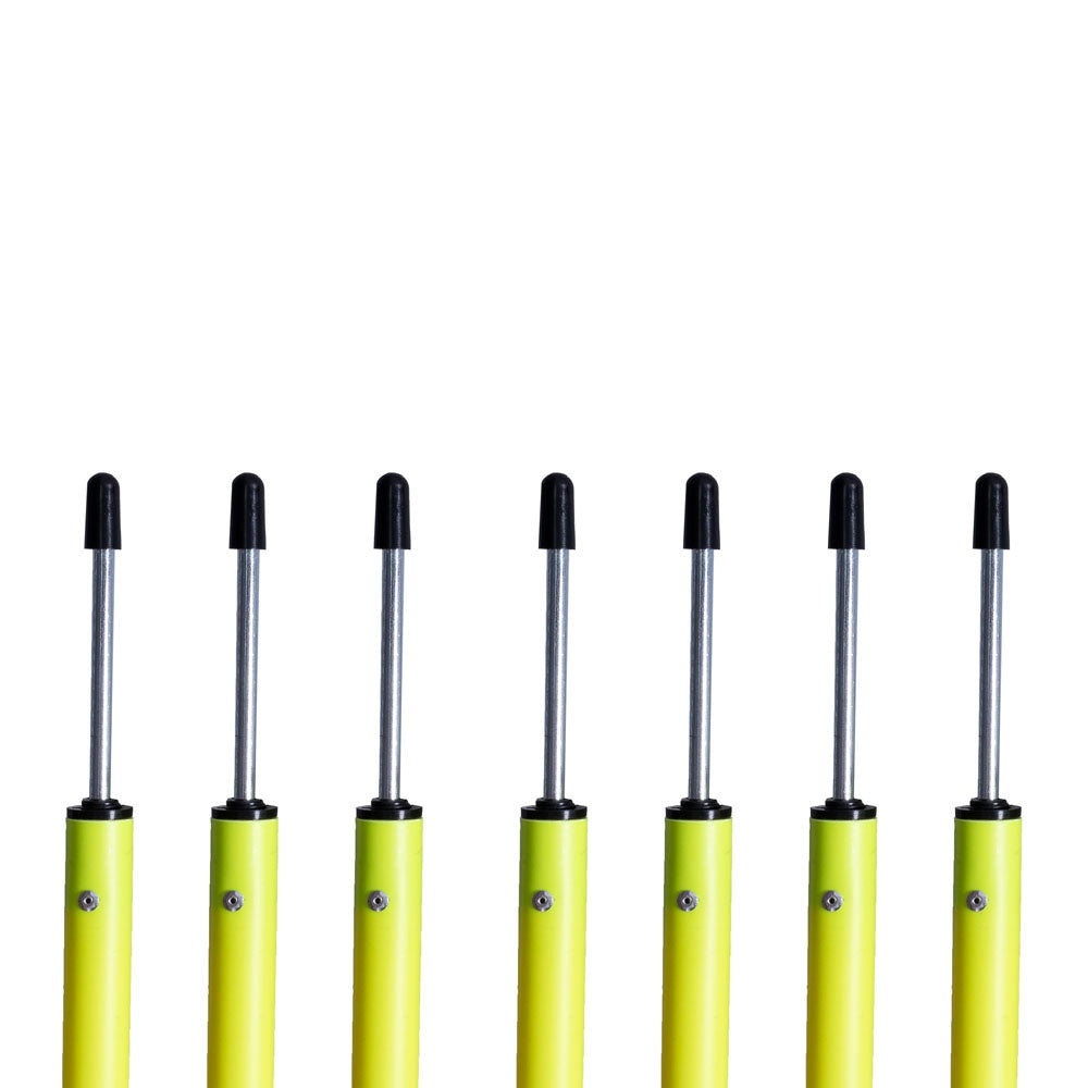 Estacas Treinamento Agilidade Aço 1,62m T77, Amarelo - Acte