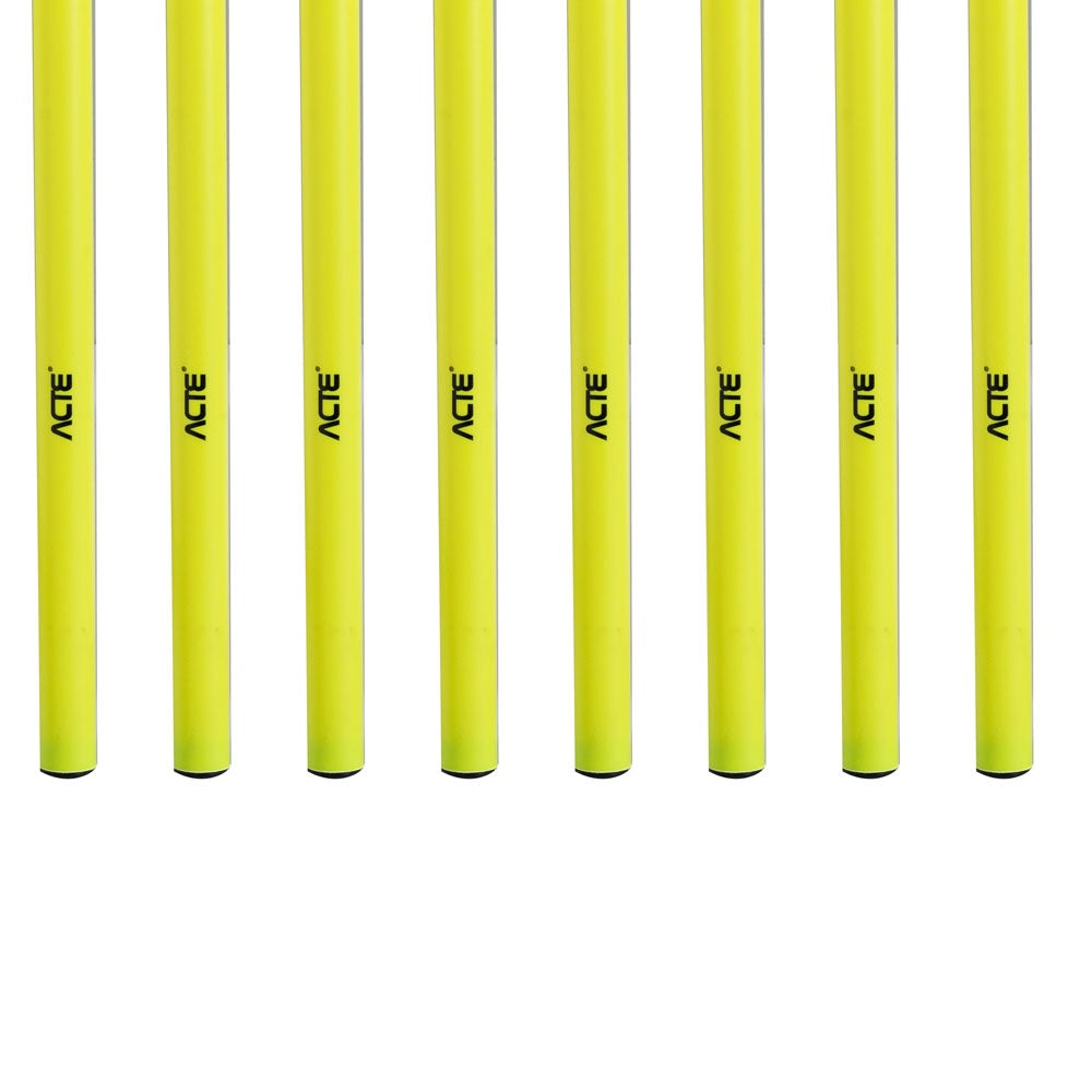 Estacas Treinamento Agilidade Aço 1,62m T77, Amarelo - Acte