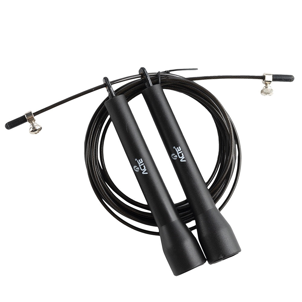 Corda de Pular 3m Preta T79 Acte Sports com Rolamento de Regulagem