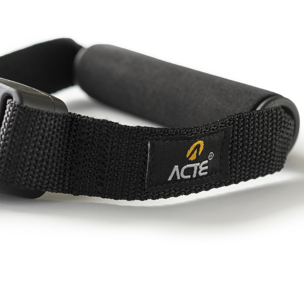 Extensor Power Trançado, Nivel Forte, 1,40m de Com, Cinza e Laranja, T86, Acte Sports