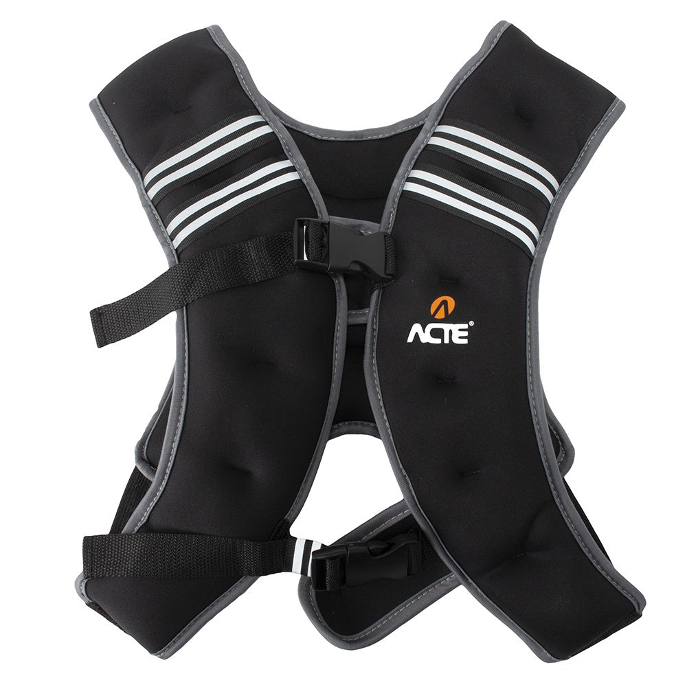 Colete Peso Neoprene 10kg T89, Musculação, Preto - Acte