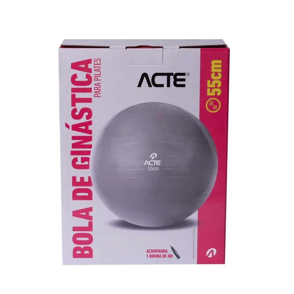 Bola de Pilates 55 cm T9-55 ACTE Cor:Cinza