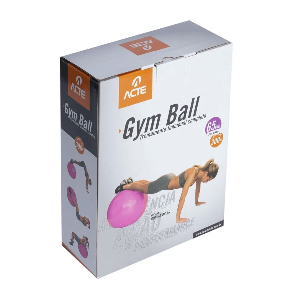 Bola de Pilates 65 cm T9 ACTE Cor:Rosa