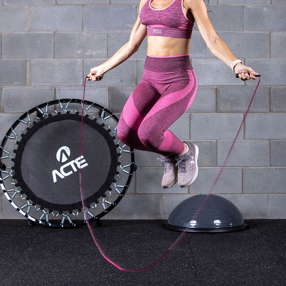 Corda de Pular no Tubo em PVC, 2,75 Mts, Rosa, T97, Acte Sports