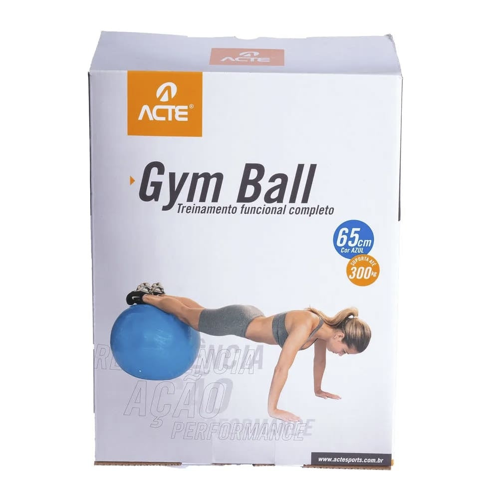 Bola de Pilates 65 cm T9 ACTE Cor:Azul