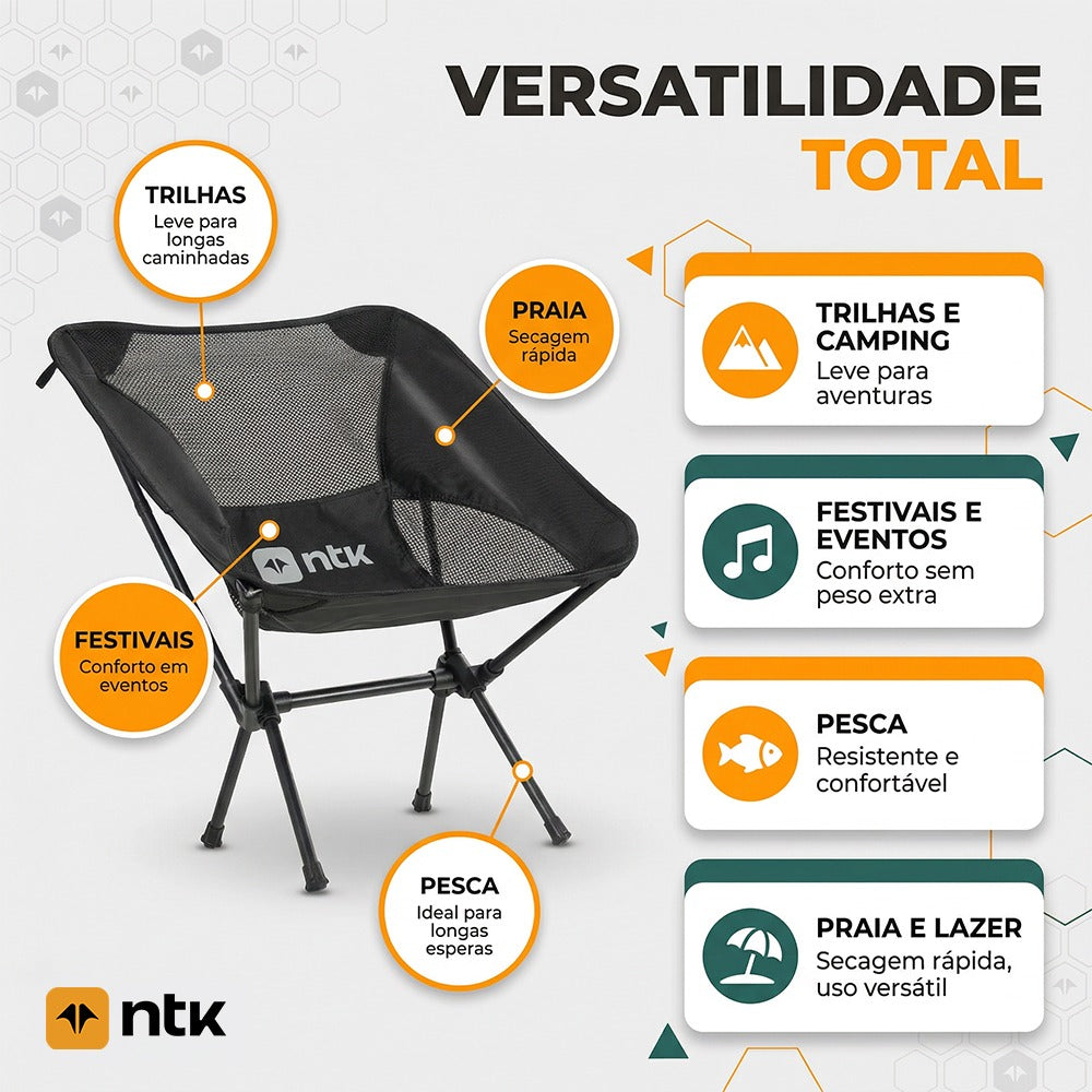 Cadeira Dobrável Portátil Pocket NTK