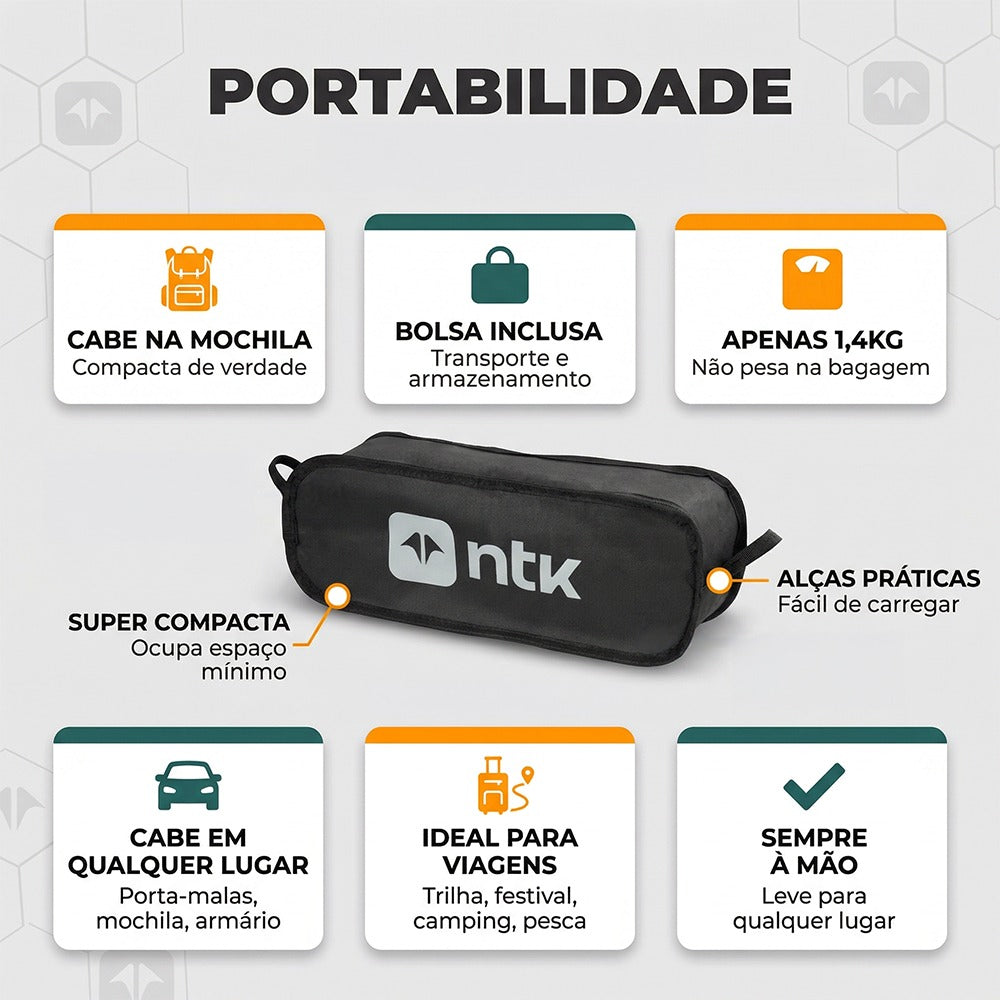 Cadeira Dobrável Portátil Pocket NTK
