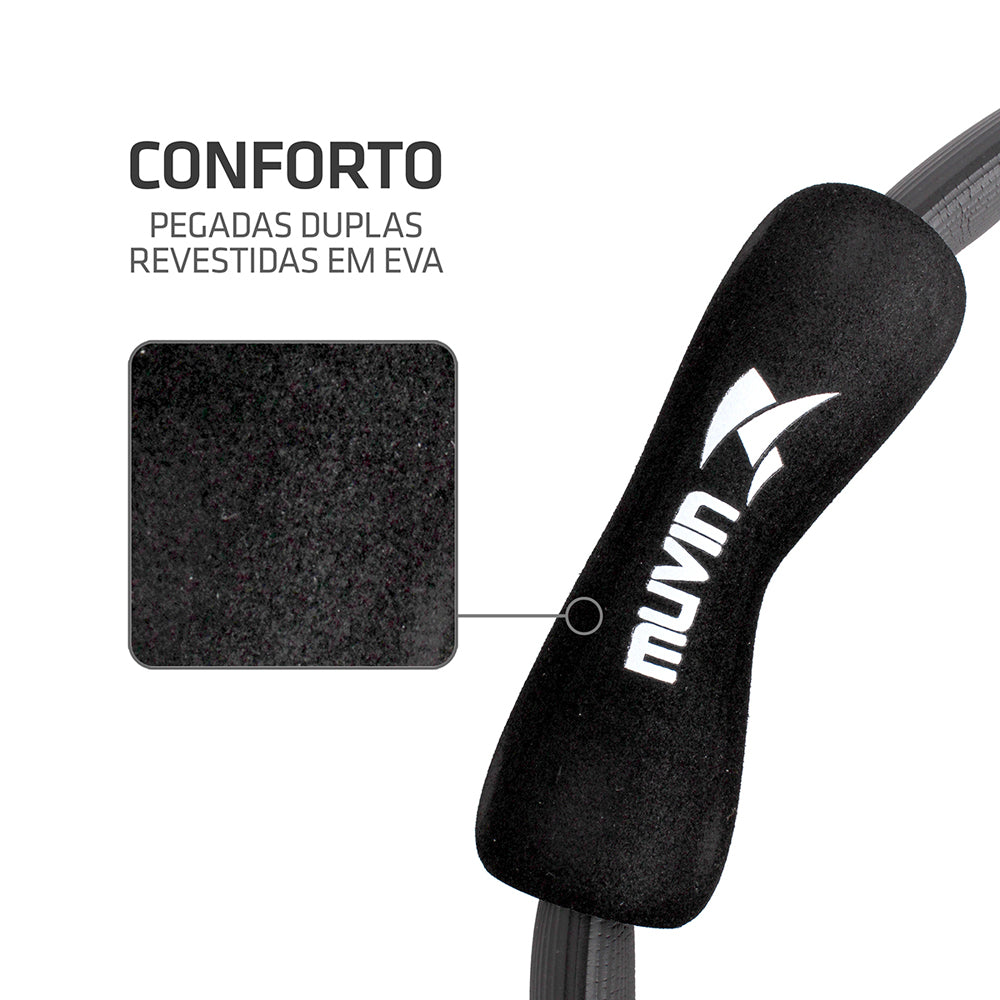 Kit Bola de Pilates 65cm + Anel de Pilates