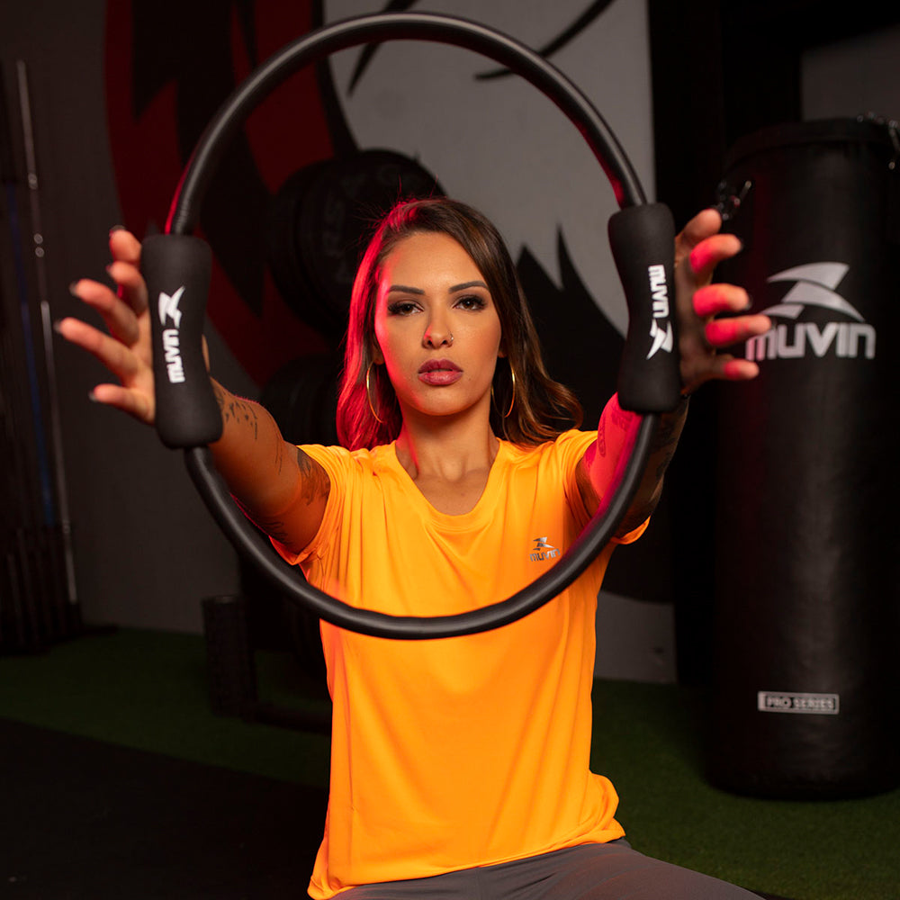 Kit Bola de Pilates 65cm + Anel de Pilates