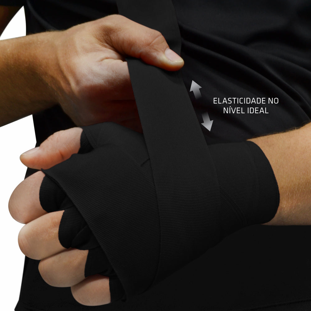 Kit Bandagem Elástica 3m Muvin c/ 5 Pares - Boxe Muay Thai