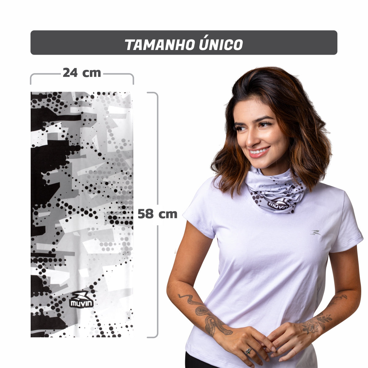 Bandana Faixa Tube Band Esportiva E01 FPS UV50+