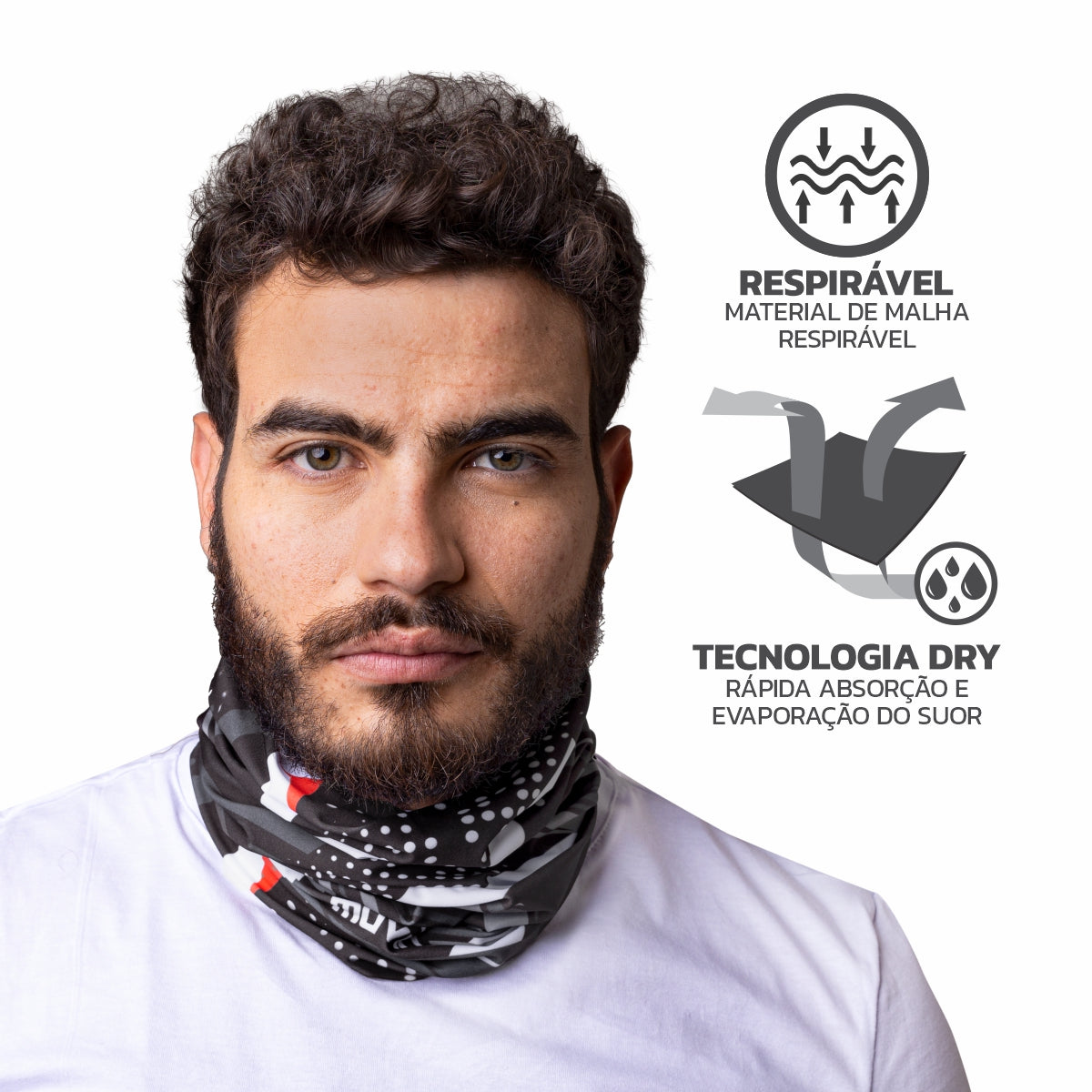 Bandana Faixa Tube Band Esportiva E02 FPS UV50+