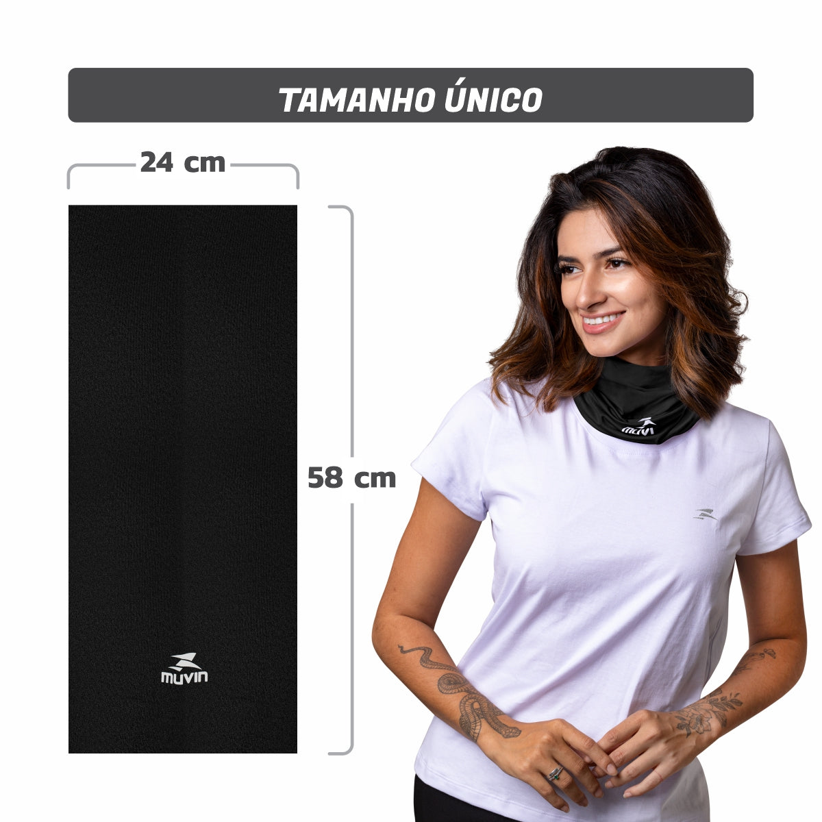 Bandana Faixa Tube Band Esportiva Solid FPS UV50+