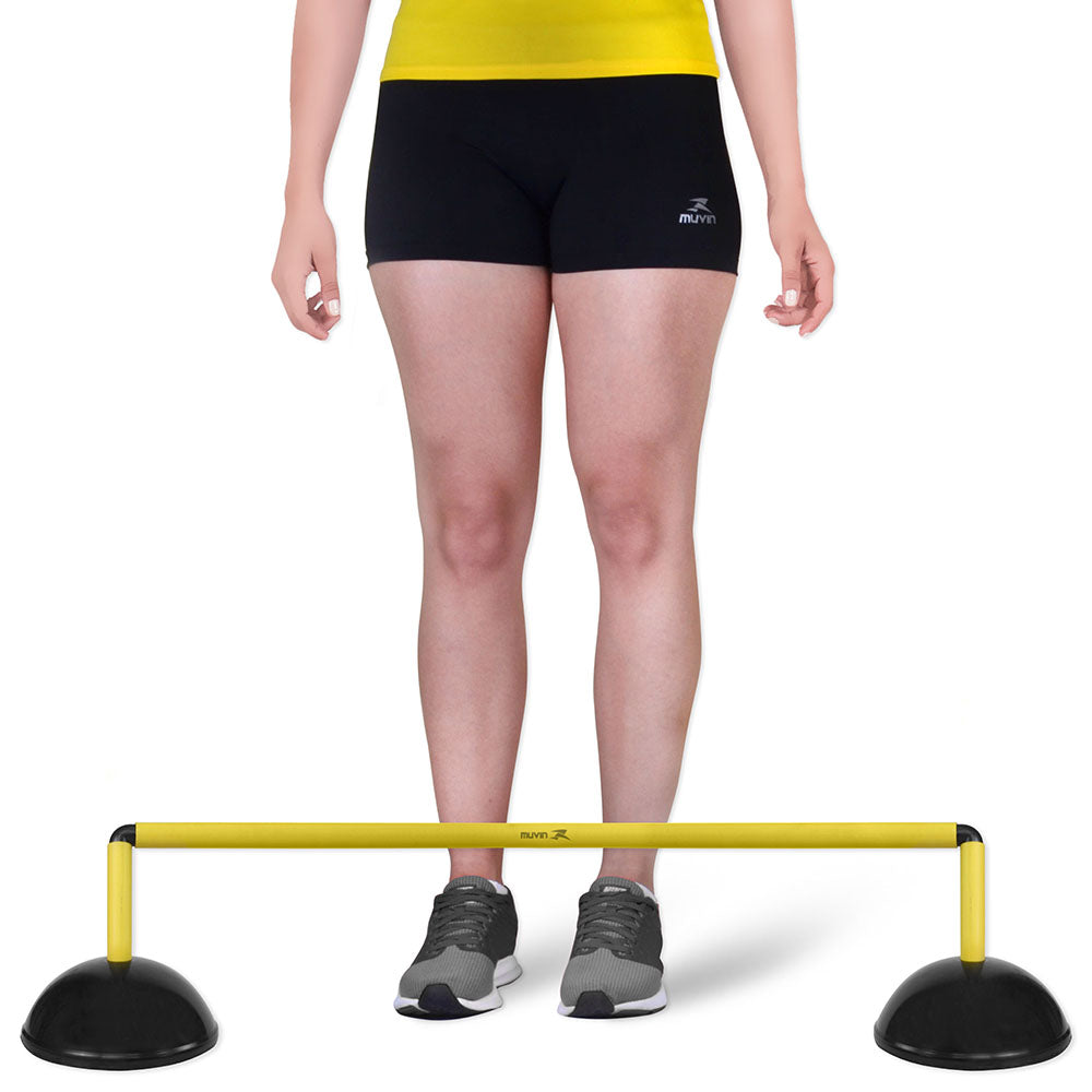 Barreira de Salto de Plástico - 20cm - Preto/Amarelo