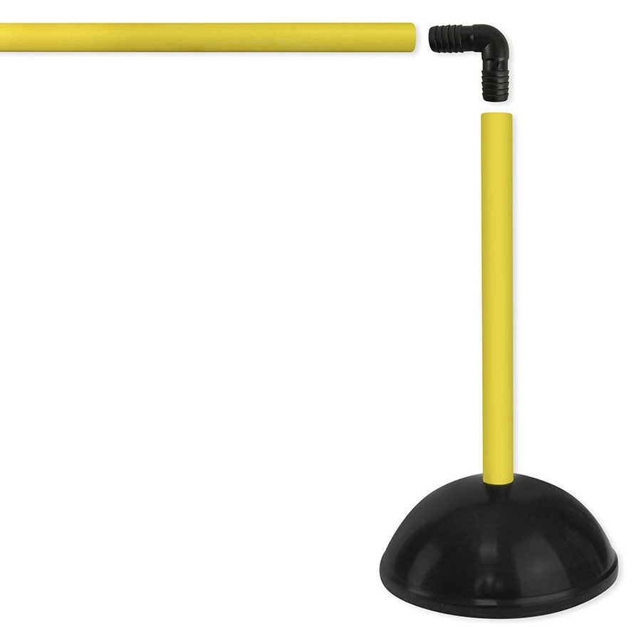 Barreira de Salto de Plástico - 25cm - Preto/Amarelo