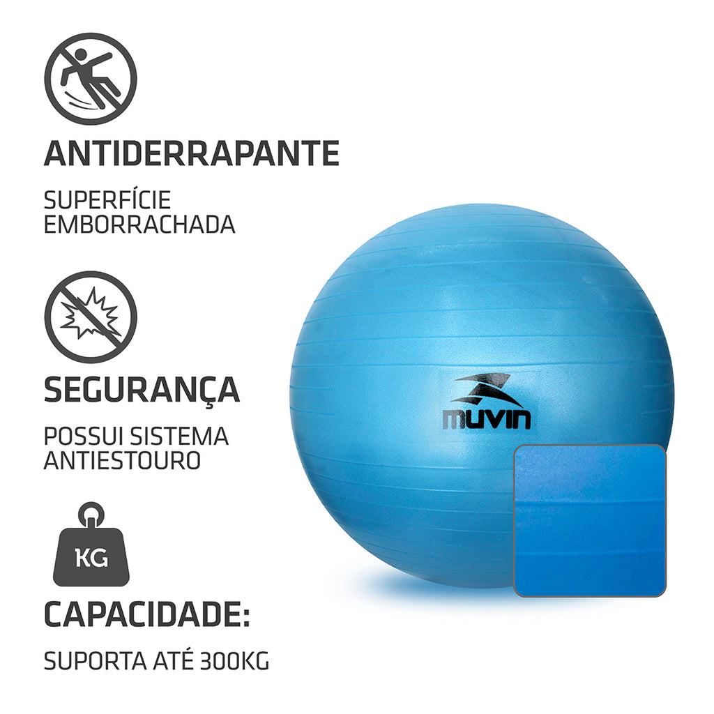 Kit Bola de Pilates - 55cm + Overball - 25cm