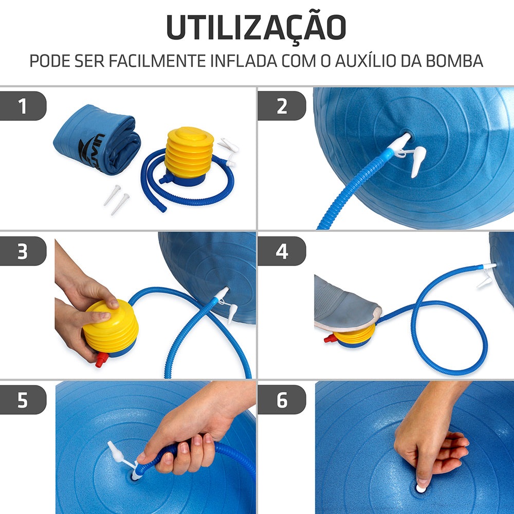 Kit Bolas de Pilates - 55cm + 65cm + 75cm