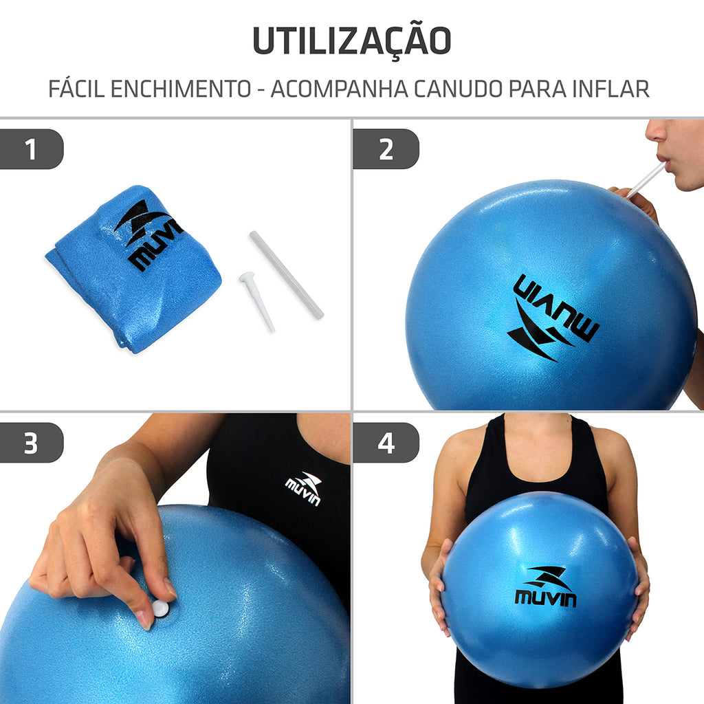 Kit Bola de Pilates - 75cm + Overball - 25cm