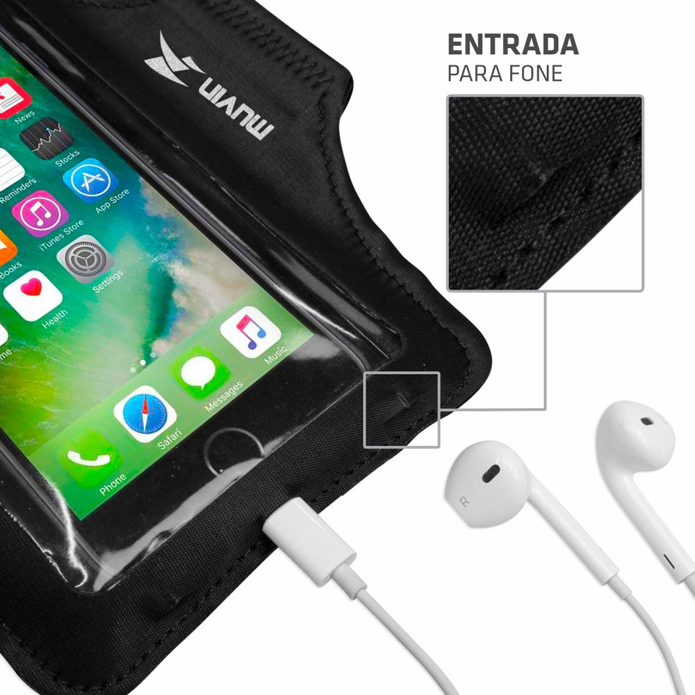 Kit Pochete + Braçadeira Porta Celular