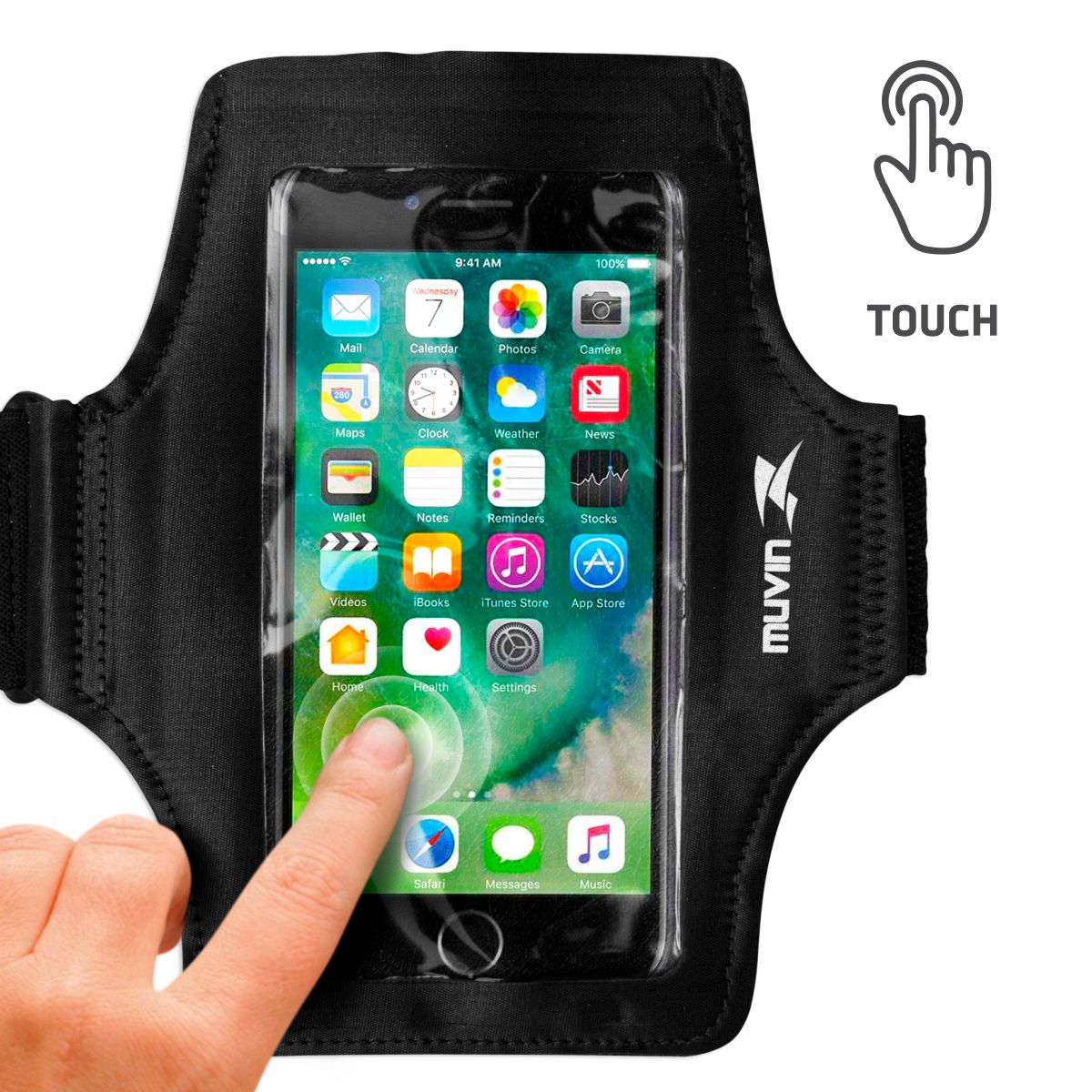 Kit Meia Cano Curto de Compressão Arrow + Braçadeira Porta Celular