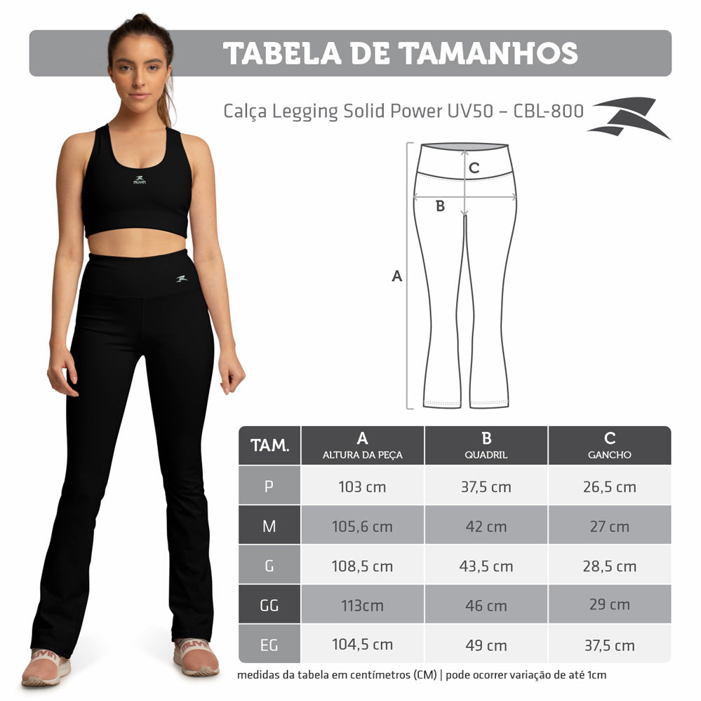 Calça Bailarina Solid Power UV50 - Feminino