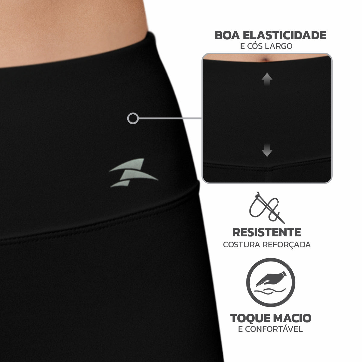 Kit Calça Legging + Top Nadador Fitness Basic