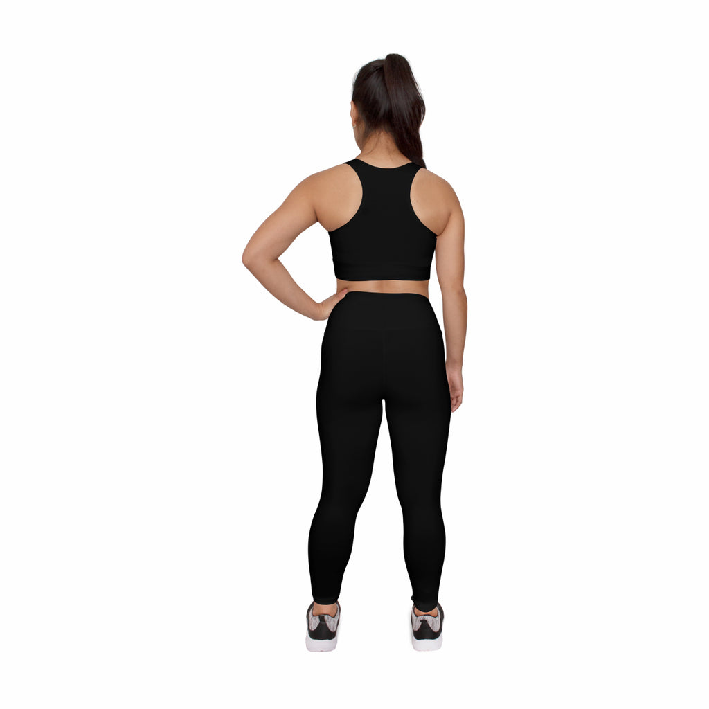 Kit Calça Legging + Top Nadador Fitness Basic