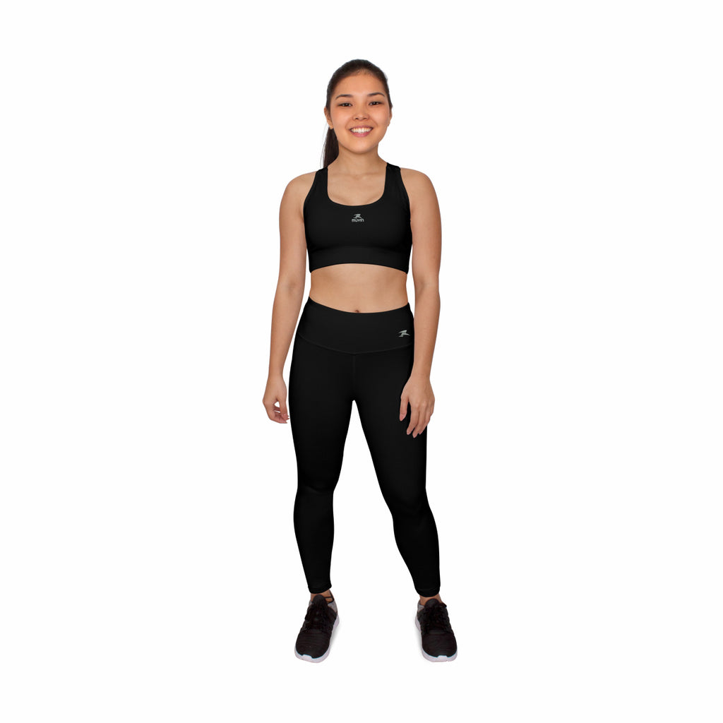 Kit Calça Legging + Top Nadador Fitness Basic