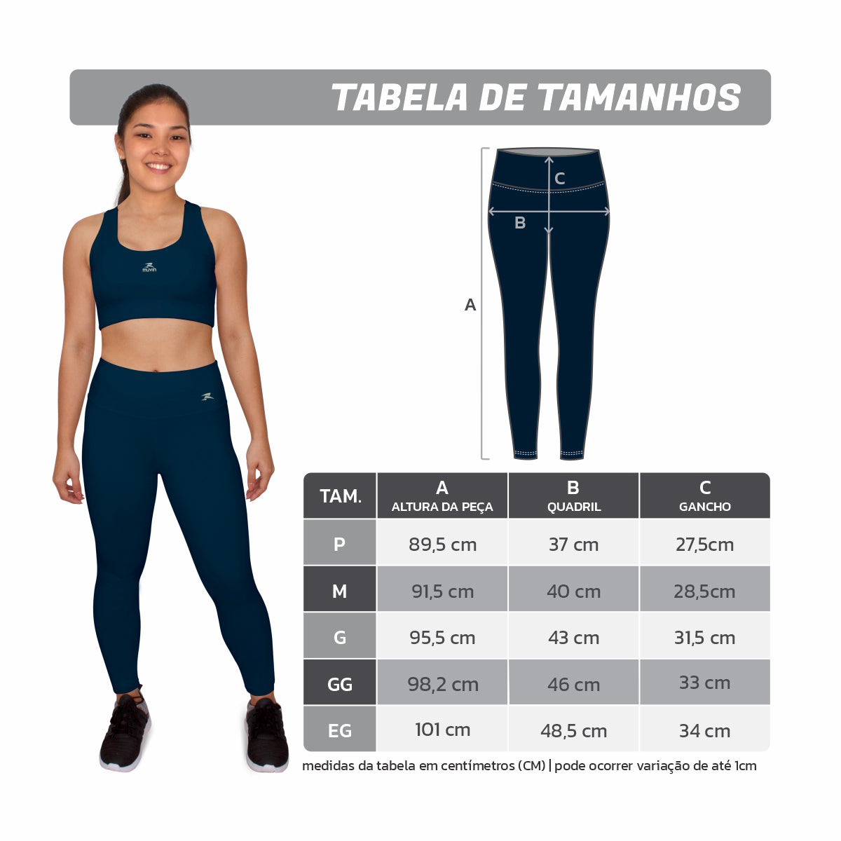 Calça Legging Fitness Basic - Feminino