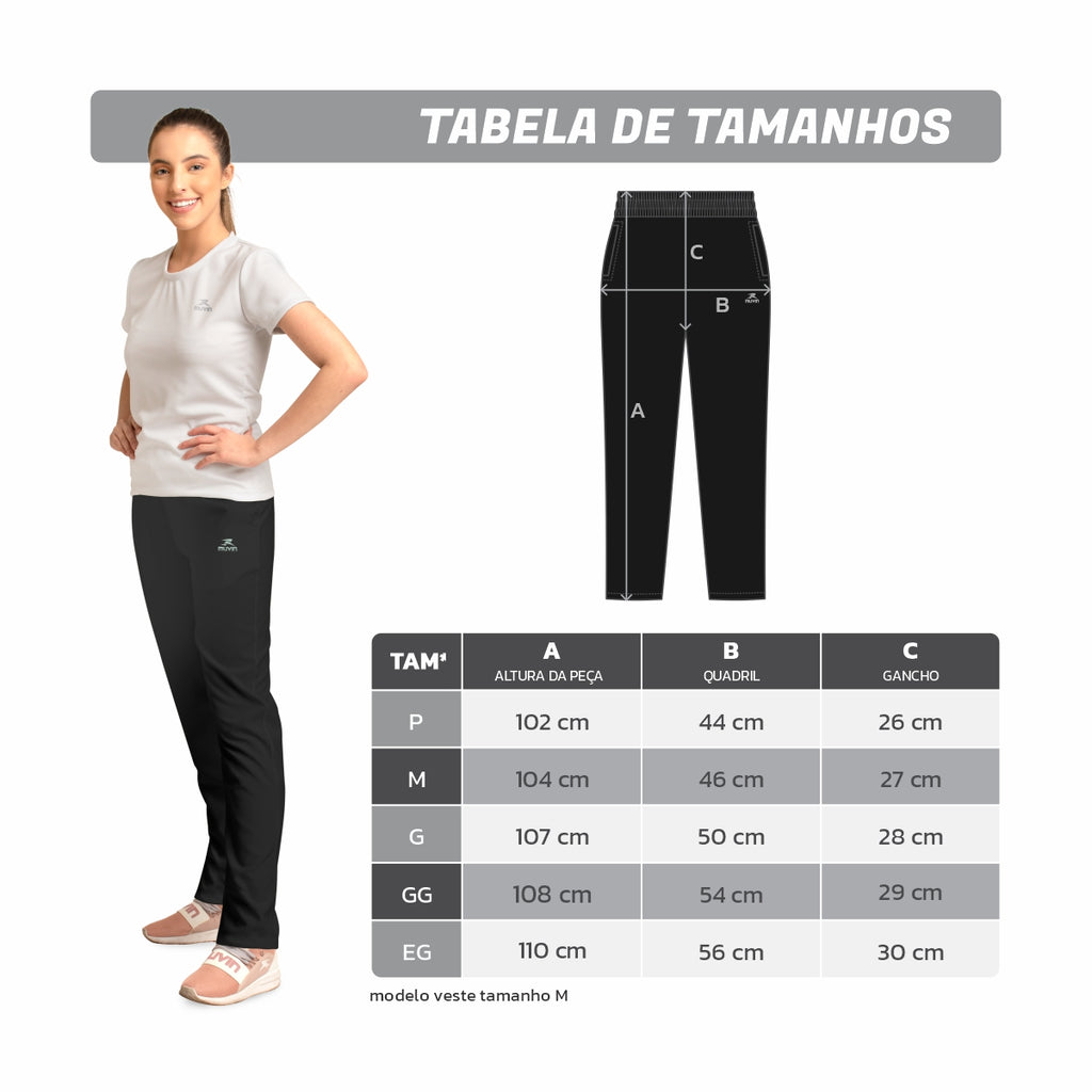 Calça Esportiva de Tactel CT-100 - Feminino