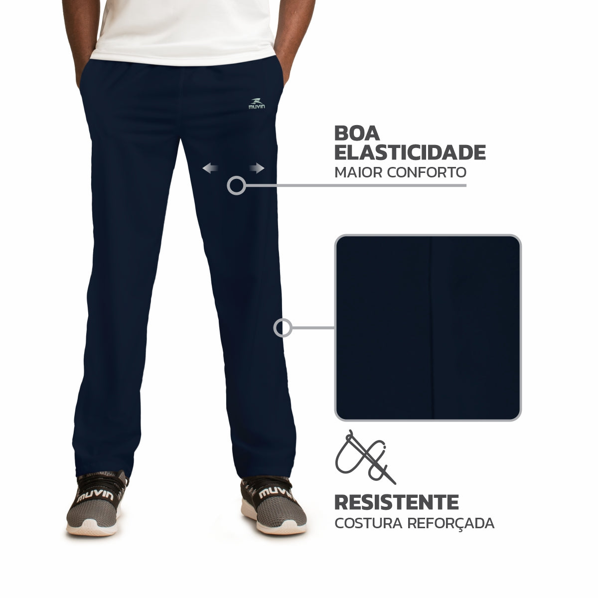 Calça Esportiva de Tactel CT-100 - Masculino