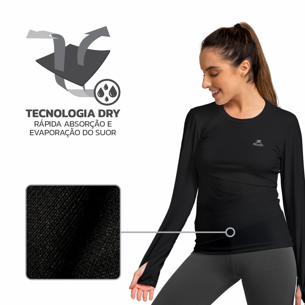 Camisa Manga Longa Dry Workout LS/HC FPS50 - Feminino