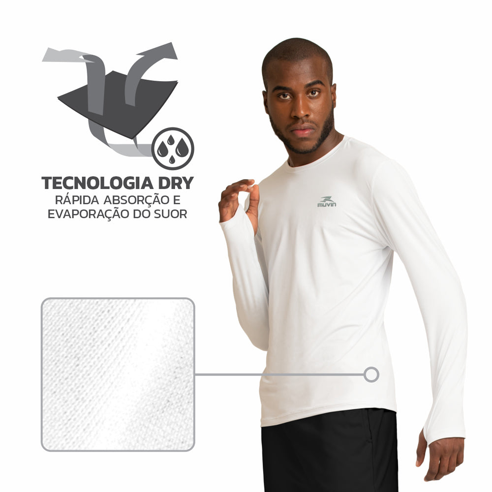 Camisa Manga Longa Dry Workout LS/HC FPS50 - Masculino