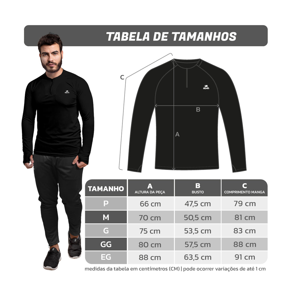 Camisa Manga Longa Futebol ZM FPS UV50+ - Masculino