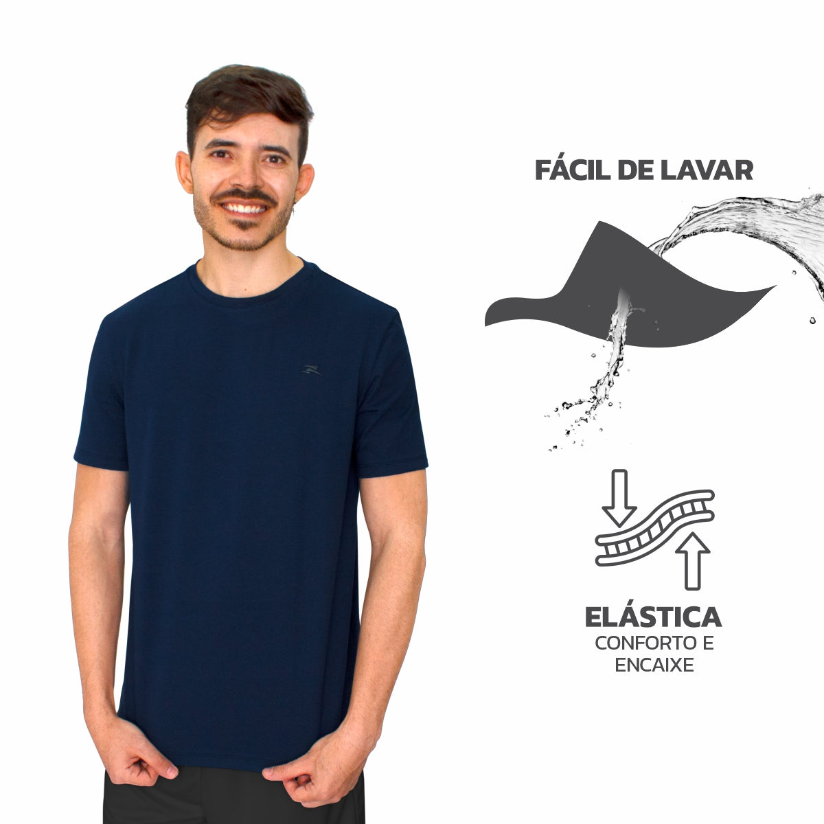 Camiseta Algodão Basic - Masculino - SS