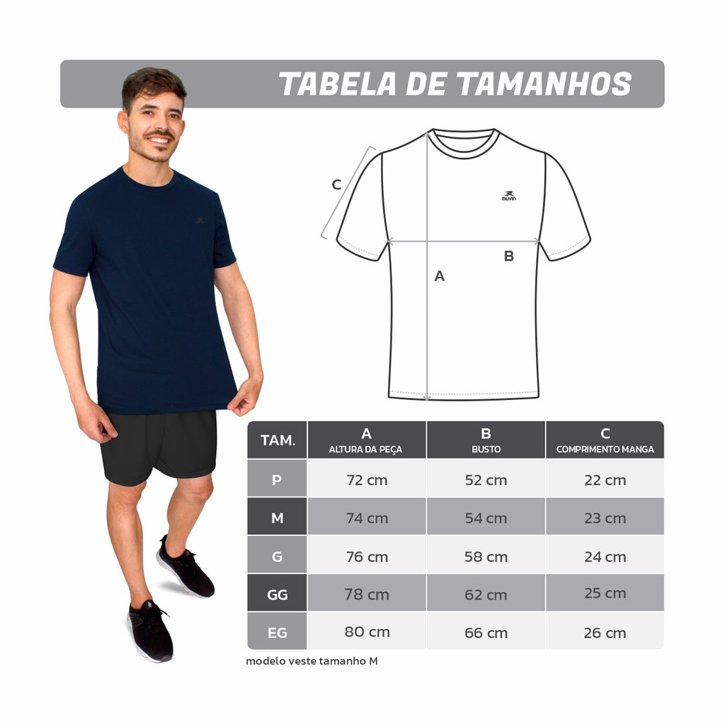 Camiseta Algodão Basic - Masculino - SS