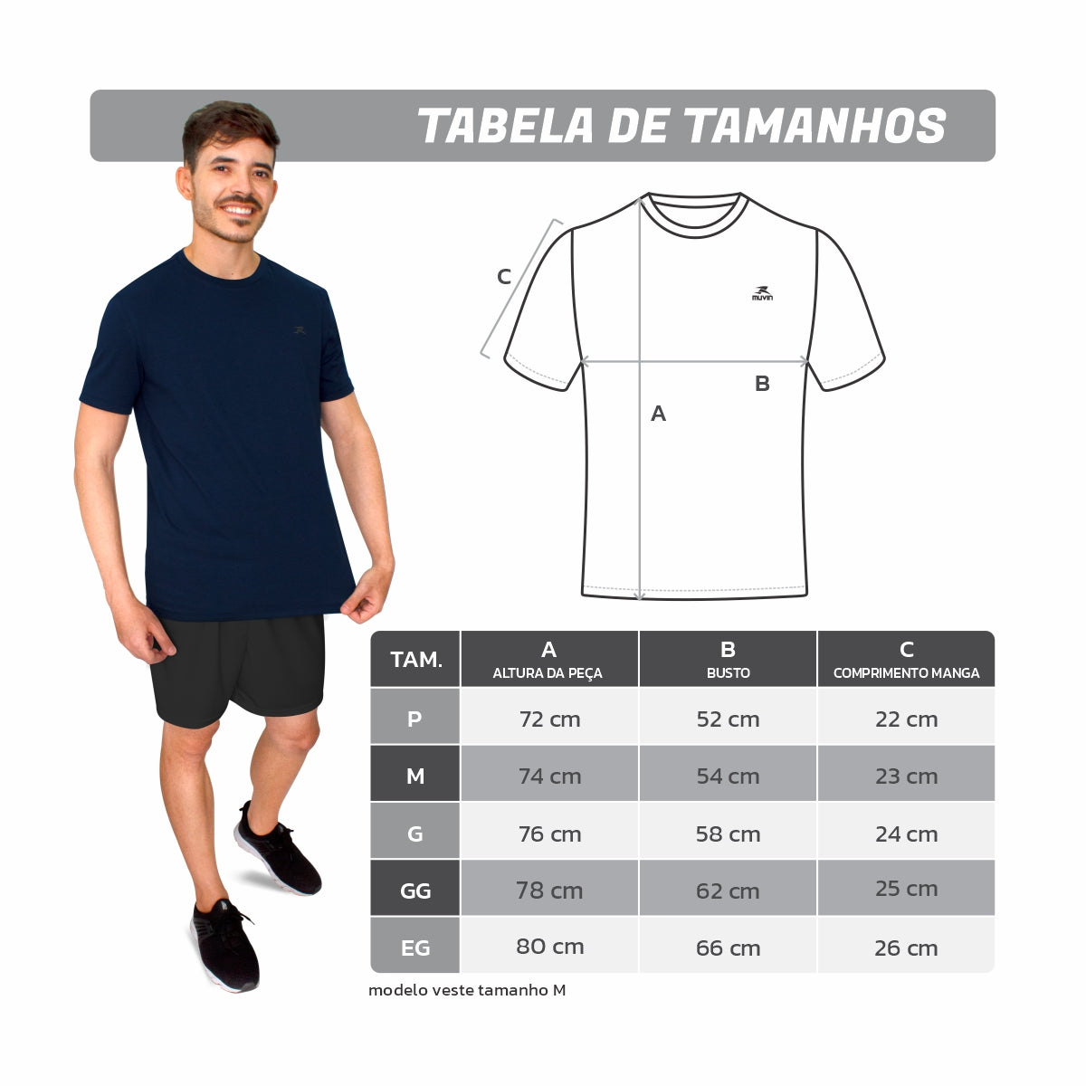 Camiseta Algodão Basic - Masculino - SS