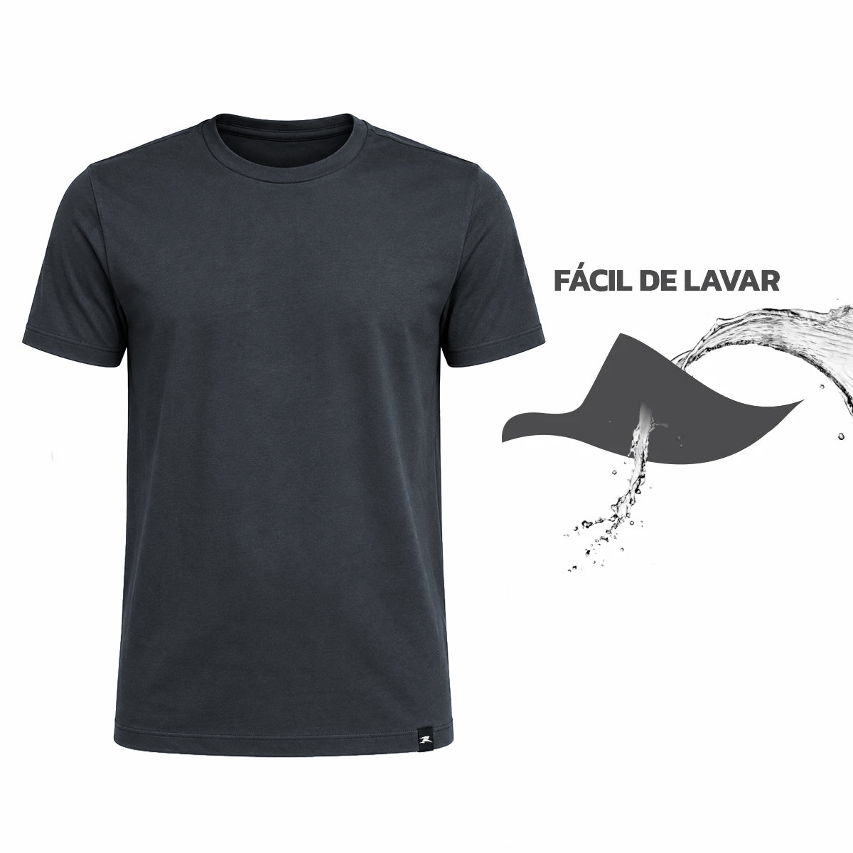 Camiseta Algodão Solid Manga Curta Muvin - Masculino