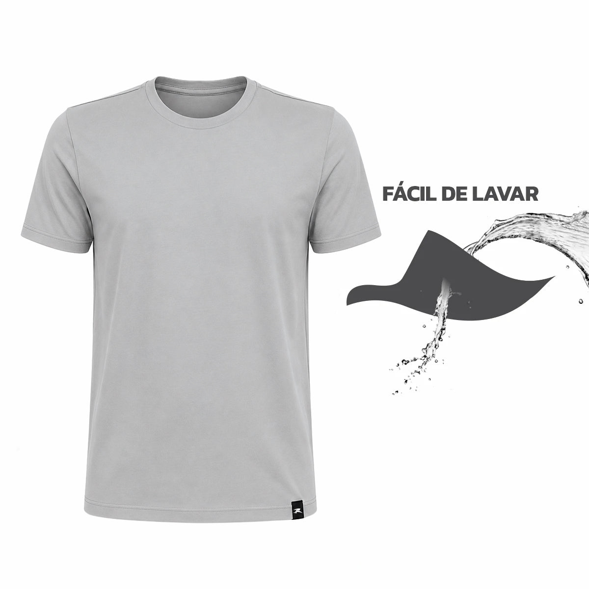 Camiseta Algodão Solid Manga Curta Muvin - Masculino