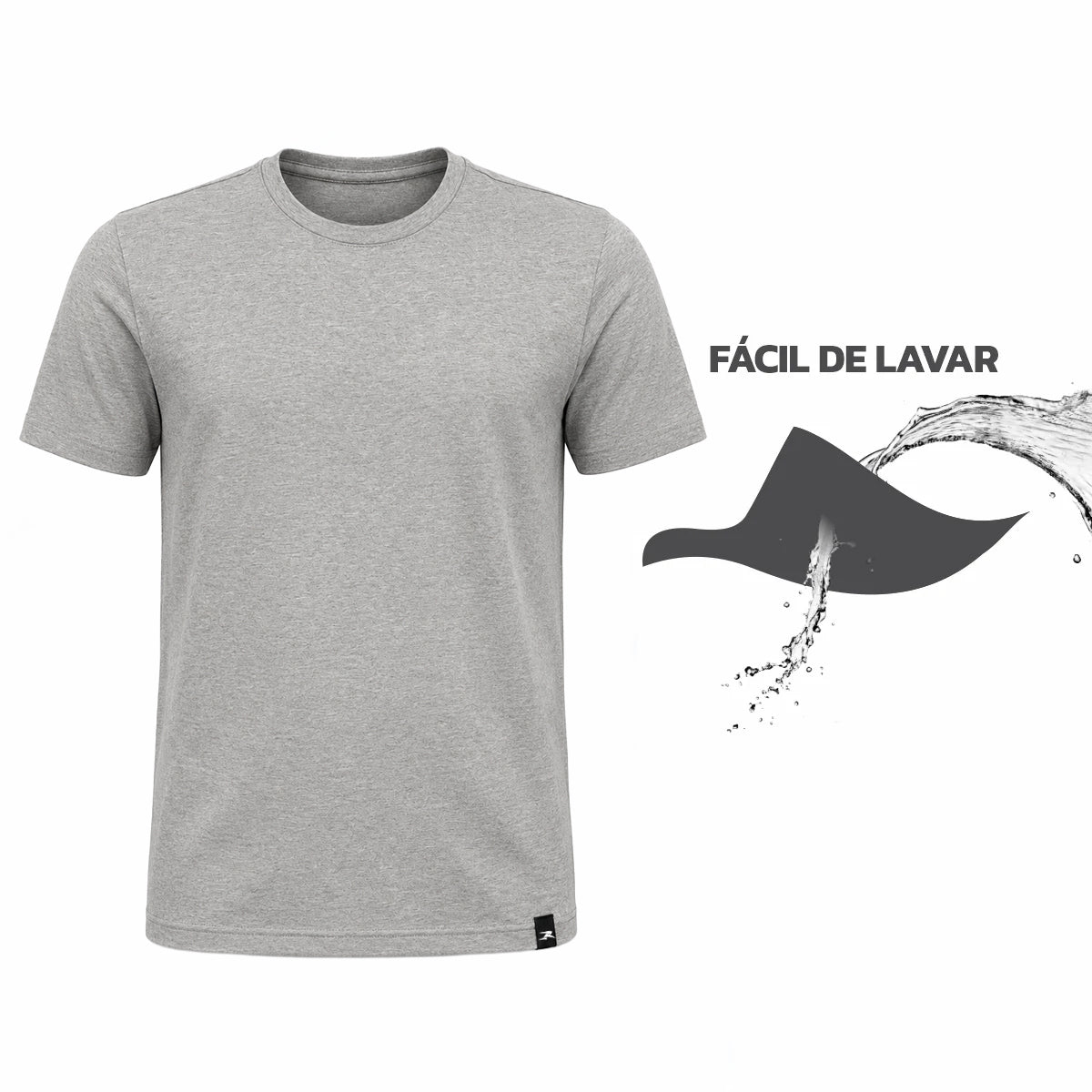 Camiseta Algodão Solid Manga Curta Muvin - Masculino