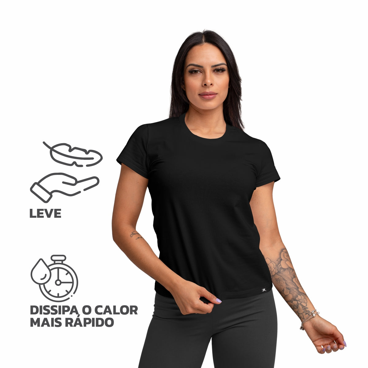 Camiseta Algodão Solid SS - Feminino