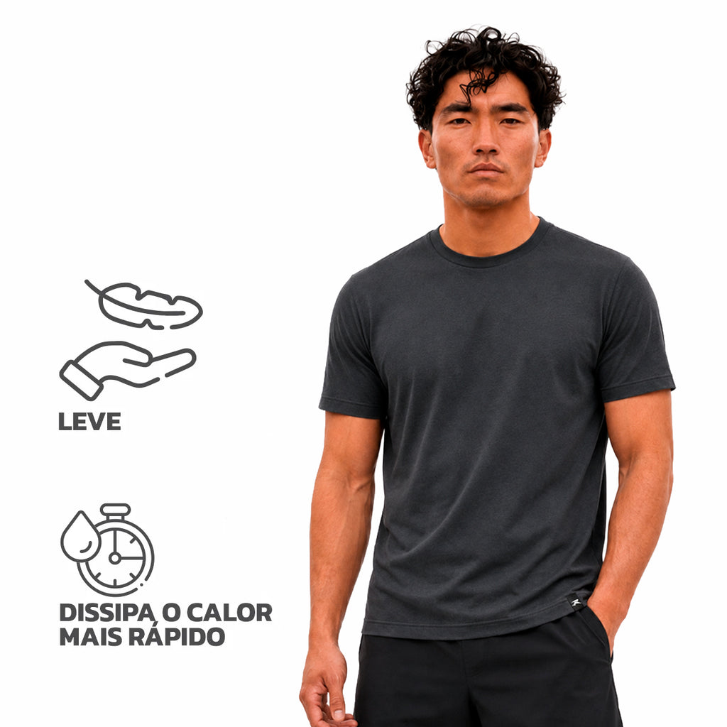 Camiseta Algodão Solid Manga Curta Muvin - Masculino