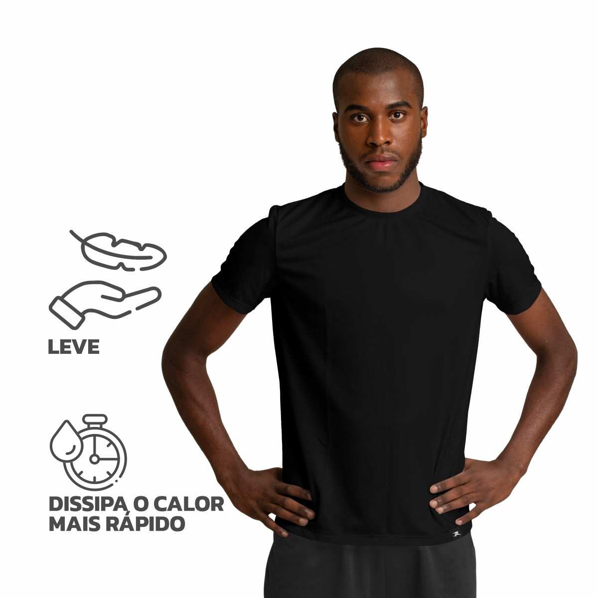 Camiseta Algodão Solid SS - Masculino