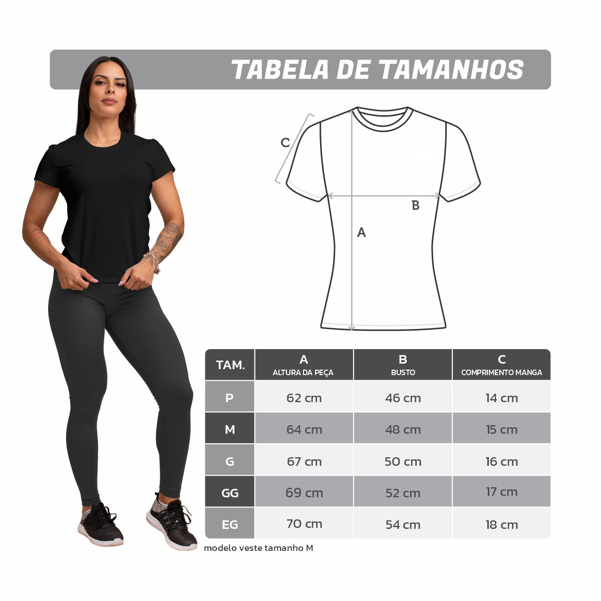 Camiseta Algodão Solid SS - Feminino