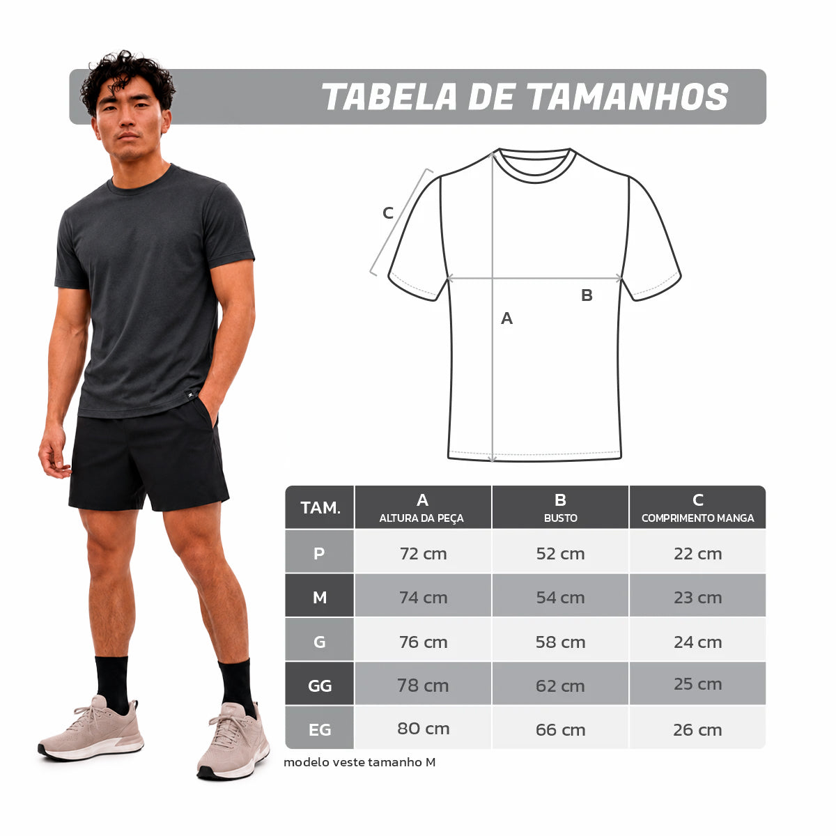 Camiseta Algodão Solid Manga Curta Muvin - Masculino