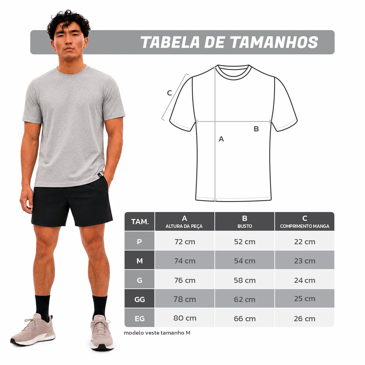 Camiseta Algodão Solid Manga Curta Muvin - Masculino